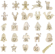 <notranslate>un Ensemble De 24 Numéros En Bois Andiker Pour Calendrier De L'Avent</notranslate>