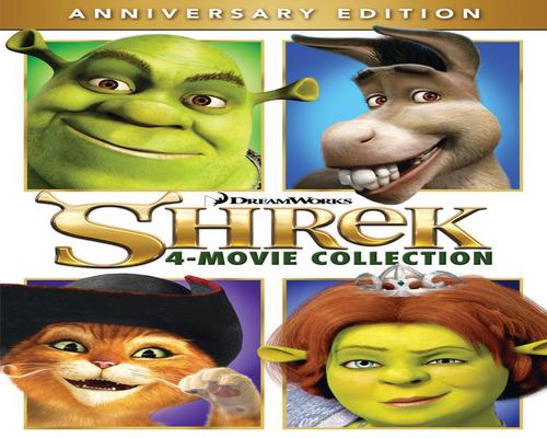 une collection de films de Shrek 4