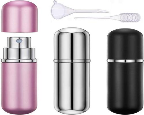 Un set di 3 flaconi spray di profumo vuoti ricaricabili, perfetti per uomini e donne