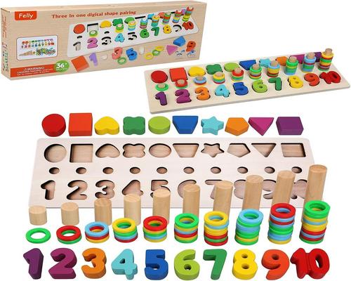 un giocattolo matematico Montessori in legno Felly