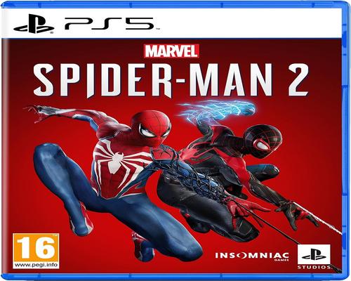 ein Sony-Spiel, Marvel&#39;s Spider-Man 2 Ps5, Actionspiel, physische Version mit CD, auf Französisch, 1 Spieler, Pegi 16, für Playstation 5