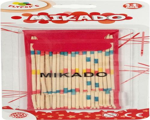 ein mehrfarbiges Mikado-Spiel aus Holz