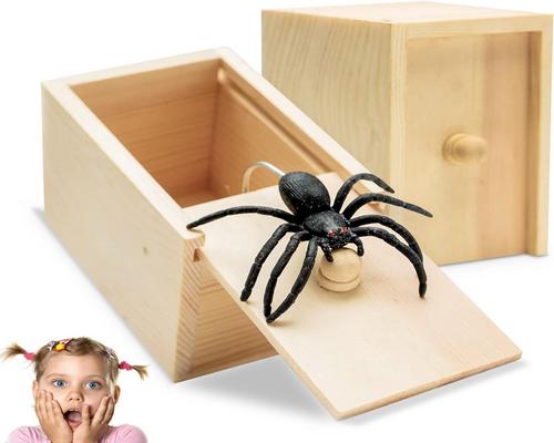 Jiasha 2Pcs Spider Surprise Box, Spider Box Spider Prank Box Spider Box Fake Spider Spider Box