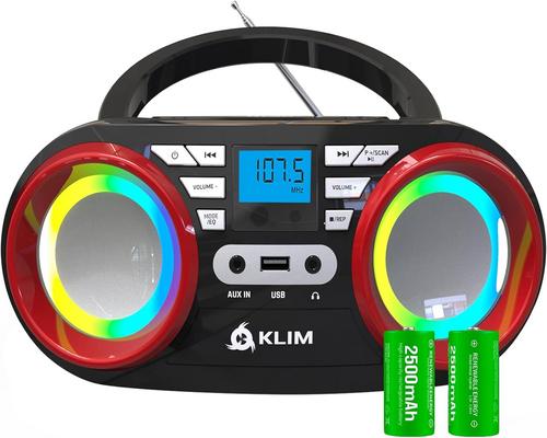 a Klim B3 Portable Cd Player With Fm Radio