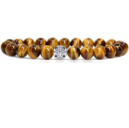 Un Bracelet Perles Œil de tigre Bonheur