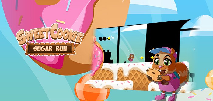 Sweet Cookie houdt nog steeds van suikers, maar moet ontsnappen aan een reusachtige Donut te krijgen door