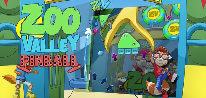 Alle personages van ZooValley nemen je mee in hun wereld met dit superleuke flipperkastspel!