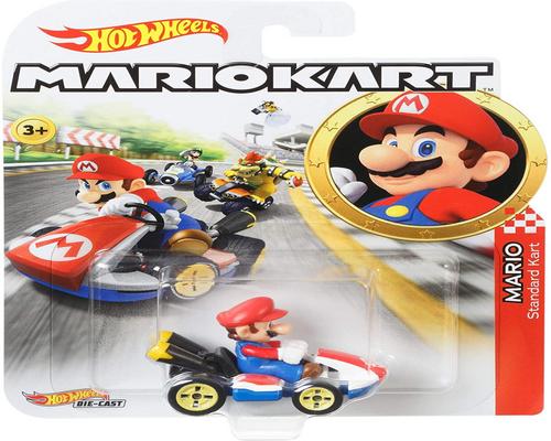 une Voiture Hot Wheels Mario Kart Mini- Mario À L'Échelle 1