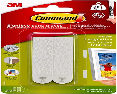 une Fixation Command Languettes Accrochage De Tableaux