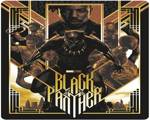 un Film Black Panther [4K Ultra Hd + Blu-Ray-Édition Boîtier Steelbook]