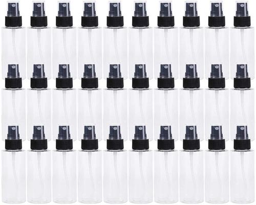 un Flacon Lawei Lot De 30 Bouteille De Voyage Plastique Réutilisables Transparent Atomiseur De Poche Pulverisateur Bouteille Portable