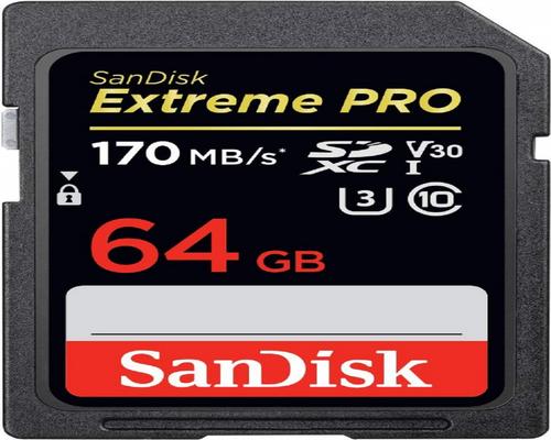 une Carte Sdxc Sandisk Extreme Pro 64 Go Jusqu'À 170 Mo/S