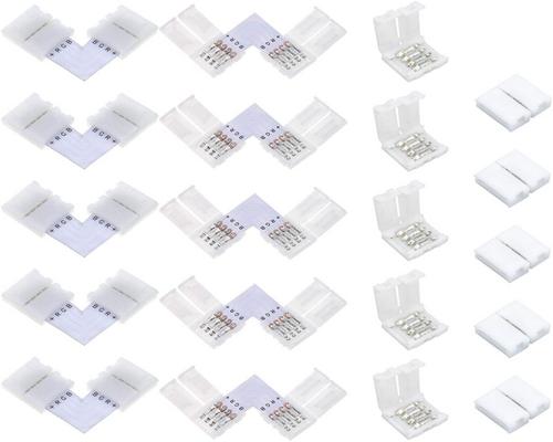 un Ruban Fixget 20 Pcs Connecteur De Bande De Led
