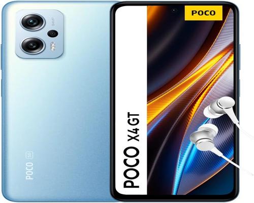 un Smartphone Xiaomi Poco X4 Gt 5G Bleu