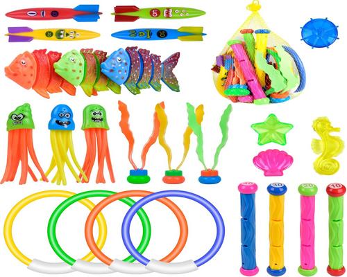 un Ensemble De Jouets De Plongée De 28 Pièces