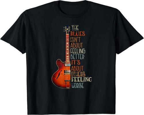 un T-Shirt Guitare De Musique De Blues Pour Le Joueur De Guitare