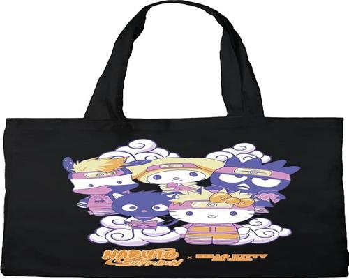 un Tote Bag Hello Kitty X Naruto
