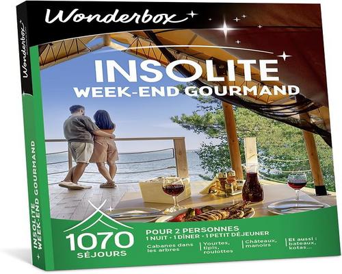 un Coffret Wonderbox Week-End Insolite Et Gourmand
