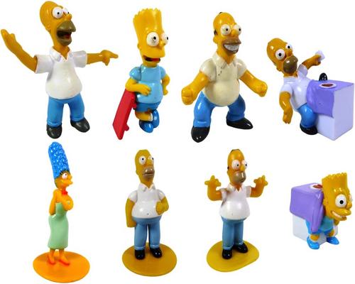 un Lot De 8 Figurines "Simpson"