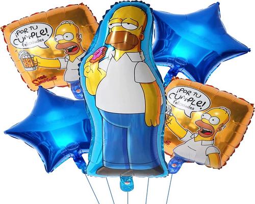 un Ensemble De 5 Ballons "Simpson"