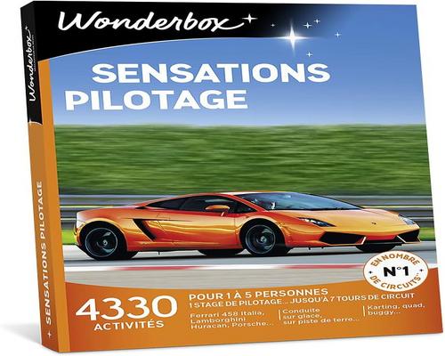 un Coffret Wonderbox Sensation Pilotage