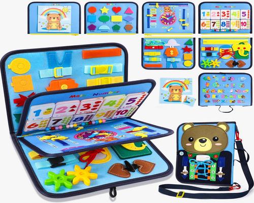 un Busy Board Montessori 8 En 1 Pour Enfant