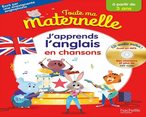 un Livre J'Apprends L'Anglais En Chansons + Cd Audio