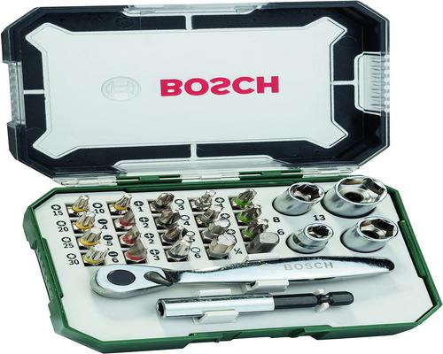 un Set De 26 Embouts Et Cliquets Bosch