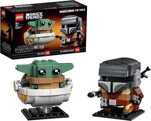 un Jouet De Construction Lego Star Wars Le Mandalorien Et L'Enfant Brickheadz