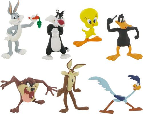 un Ensemble De 7 Figurines Looney Tunes