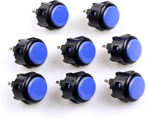un Lot De 8 Boutons Poussoirs Sanwa