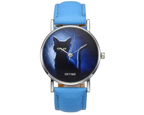 Une Montre Bracelet analogique Chat 