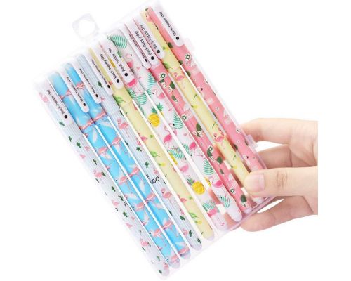 Un Pack de stylos gel Flamingo