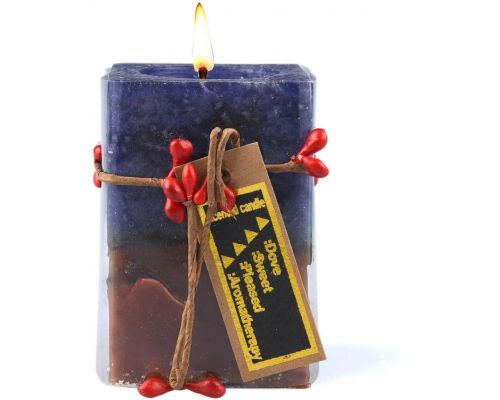 Un Set 2 Bougies Parfumée Aromatherapy Lavande