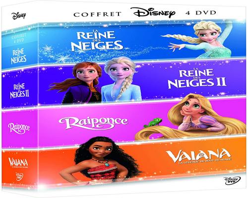 en film Vaiana, legenden om verdens ende frosne 2 + Rapunzel-4 filmboks