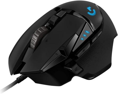 un mouse Logitech G502 Hero Gamer de alto rendimiento con cable