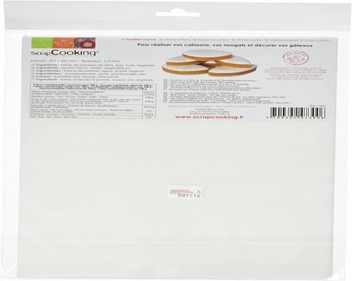 スクラップクッキングステンシル6ウエハーシート50G