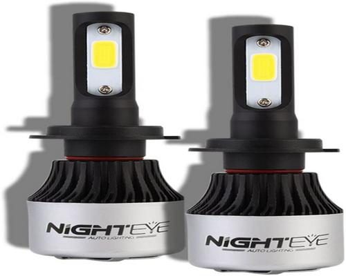 Un faro Nighteye 2X 72W 9000Lm H7 ha condotto la lampada per auto con luce di conversione 6500K