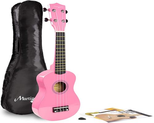 ピンクのバッグが付いているマーティンスミスUkulele