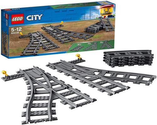um jogo de trem Lego City Switch 60238
