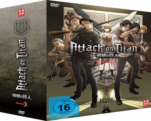 eine Serie Attack On Titan - Staffel 3 - Vol.1 - [Dvd] Mit Sammelschuber [Limited Edition]