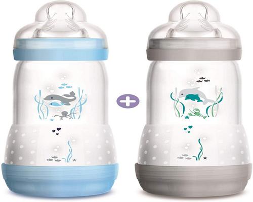 a Mam Easy Start Anti-Colic Bottle With Airy Base