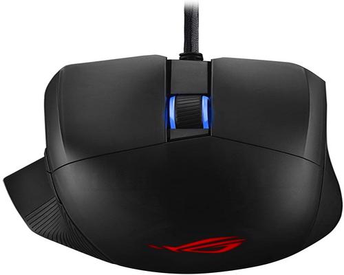 a Set Of Accessory Asus Optical Gaming Mouse - Rog Chakram Core | Wired Gaming Mouse | Programmable Joystick, 16000 Dpi Sensor, Push-Fit Switch Sockets Design, Adjustabl