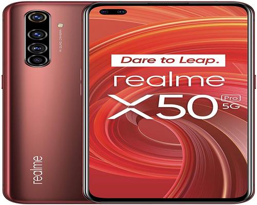 een Realme X50 Pro Rustic Red 5G-smartphone