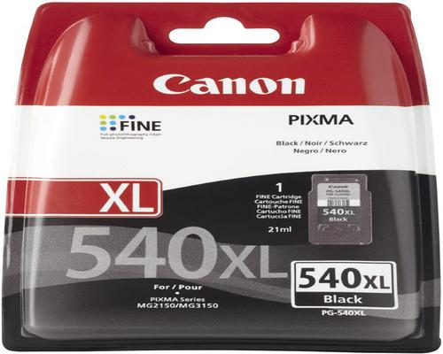 een Canon Pg-540Xl zwarte cartridge