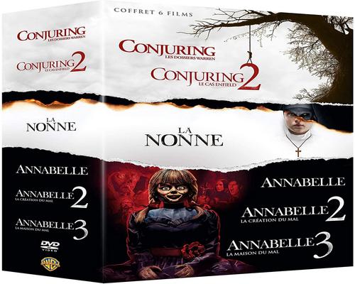 un Film Coffret 6 Films Dossiers Warren + Conjuring 2 : Le Cas Enfield 2 : La Crãation Annabelle : La Maison Du Mal + La Nonne