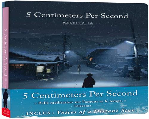 een Combo Bluray-film van 5 centimeter per seconde [Blu-Ray + Cd Bo Steelbook Edition]