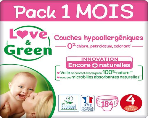 Подгузник Love &amp; Green размера 4