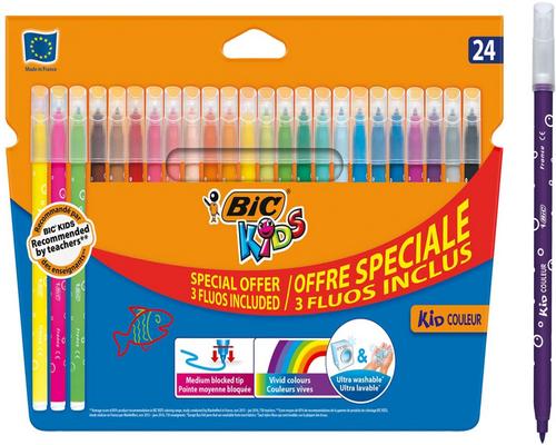 a Bolígrafo de punta mediana para colorear Bic Kids Kid Color S