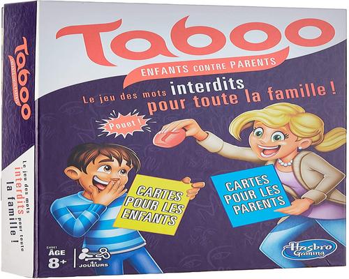 Un juego tabú de Hasbro para niños contra padres